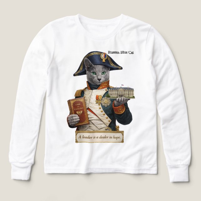 Gato Azul Ruso Napoleón Bonaparte (Diseño frontal)