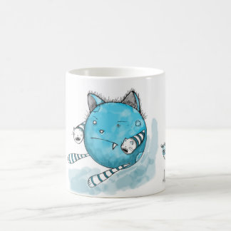 Gato azul - taza del monstruo