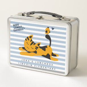 Gato azul y Naranja lindo - niños 