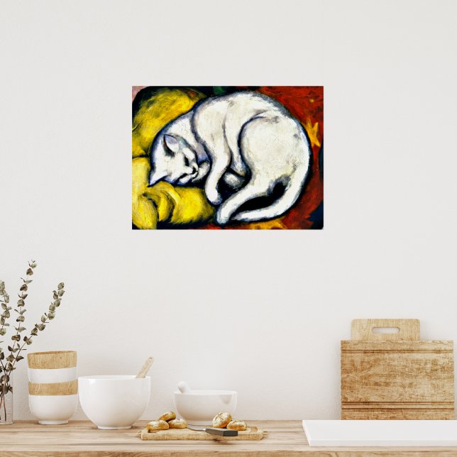 Gato blanco, arte fino, (Cocina)