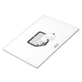 Gato Blanco Durmiendo En El Bloc De Notas De Portá