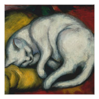 Gato blanco, Poster Franz Marc