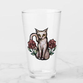 Gato blanco Rosa de cosmética Rosa arte de gatitos