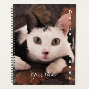 Gato Blanco y Negro - Planificador Diario- HAMbWG