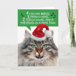 Gato Cantante Divertido - Los 12 Días de Navidad