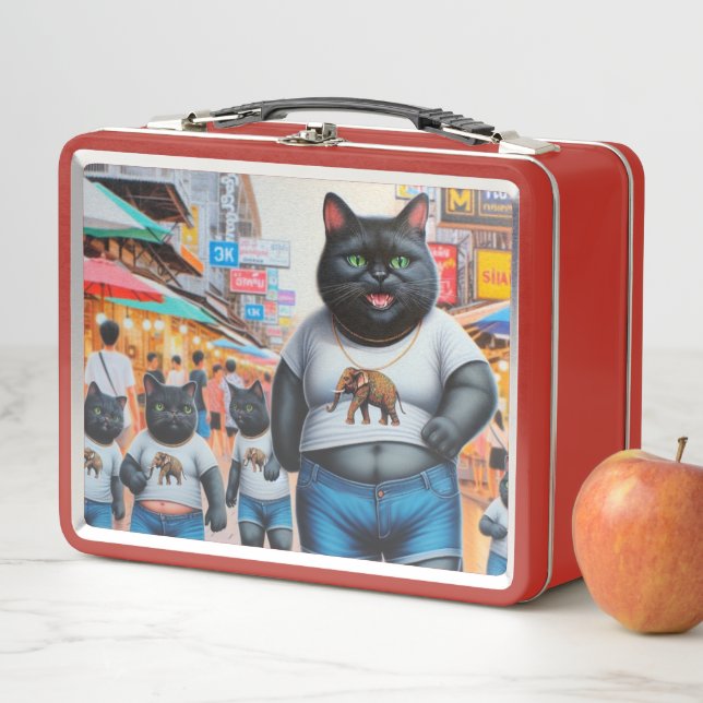 Gato con amigos en Tailandia (In situ)