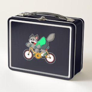 Gato con bicicleta