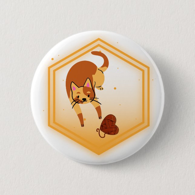 Gato con botón de hilo (Anverso)