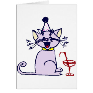 Gato con el cóctel