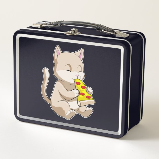 Gato con pizza (Anverso)