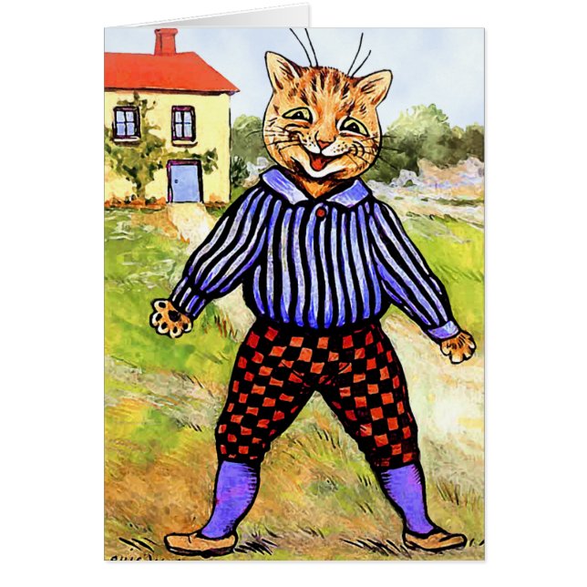 Gato con respiros de Louis Wain (Frente)