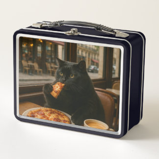 Gato con taza de café en cafetería