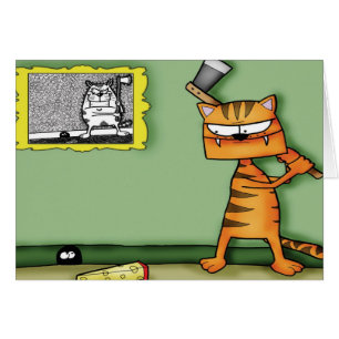 Gato con un hacha