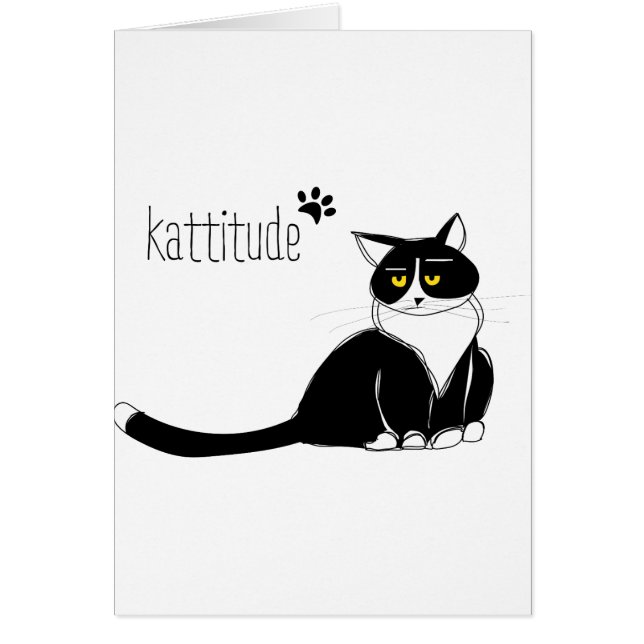 Gato con una actitud (Frente)