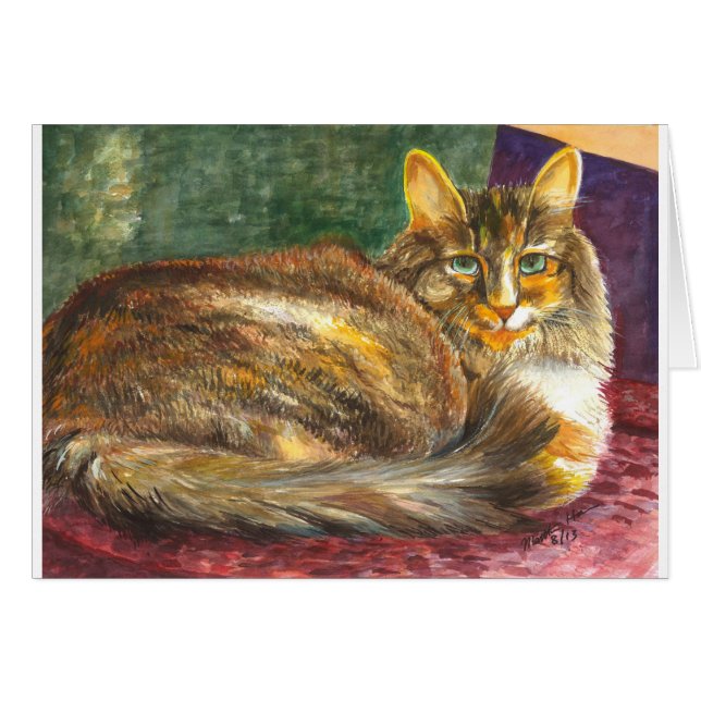 Gato confiado (Anverso (Horizontal))