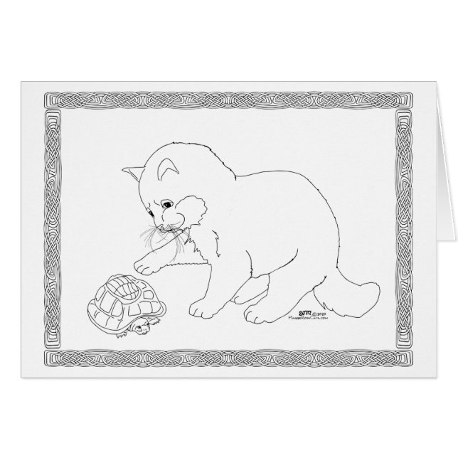 Gato Curioso (Anverso (Horizontal))