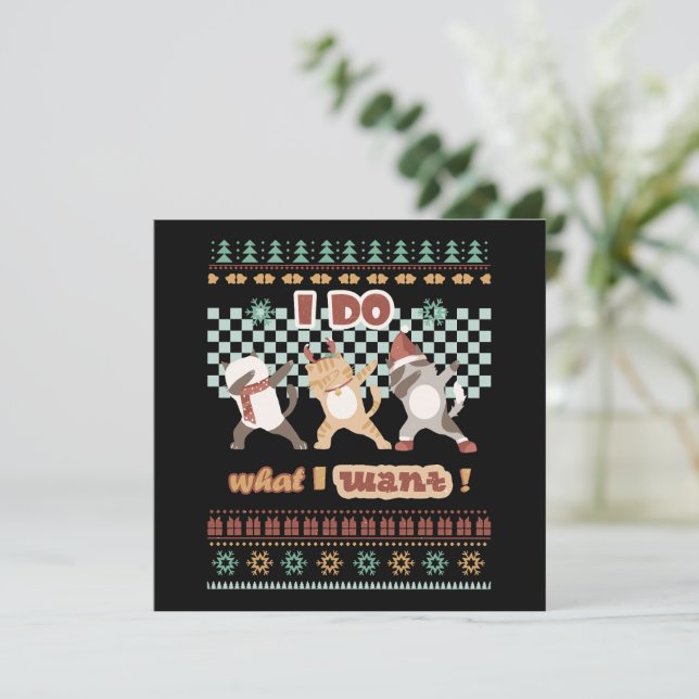 Gato Dabbing gracioso - Hago lo que quiero (Anverso de pie)