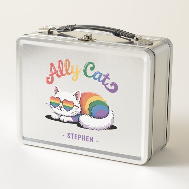 Gato de Ally - Orgullo Gay Blanco (2) (Anverso)