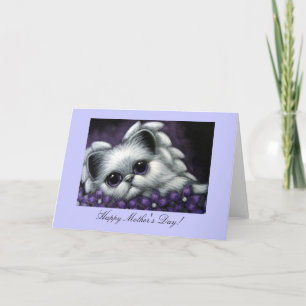 Gato de Angel Kitten - Tarjeta del día de la madre