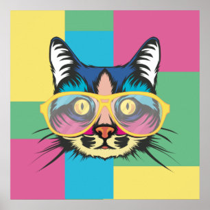 Gato de arte pop cutáneo