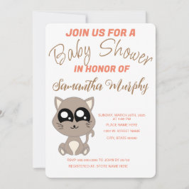 Gato de bebé | Invitación de Baby Shower