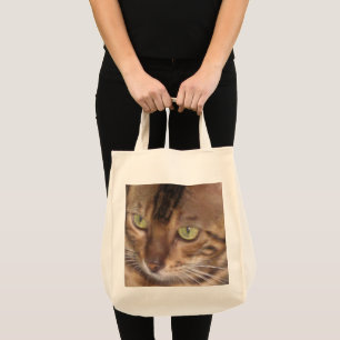 Gato de Bengala - Bolsa de Tote de compras reutili