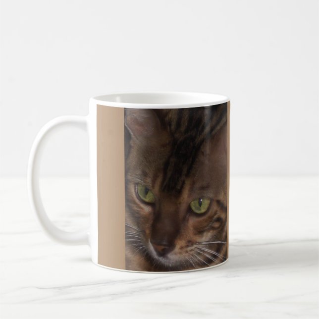 Gato de Bengala - taza de té de café clásica (Izquierda)