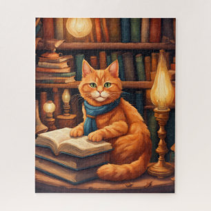 gato de biblioteca #13 rompecabezas