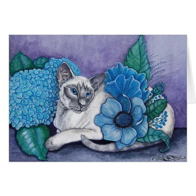 Gato de Blue Point Siamese (Anverso (Horizontal))