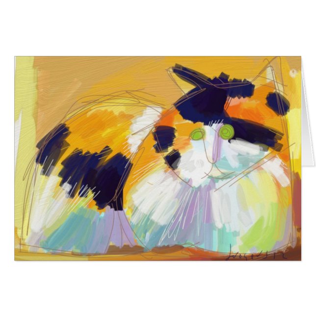 Gato de calicó de Fauvist (Anverso (Horizontal))