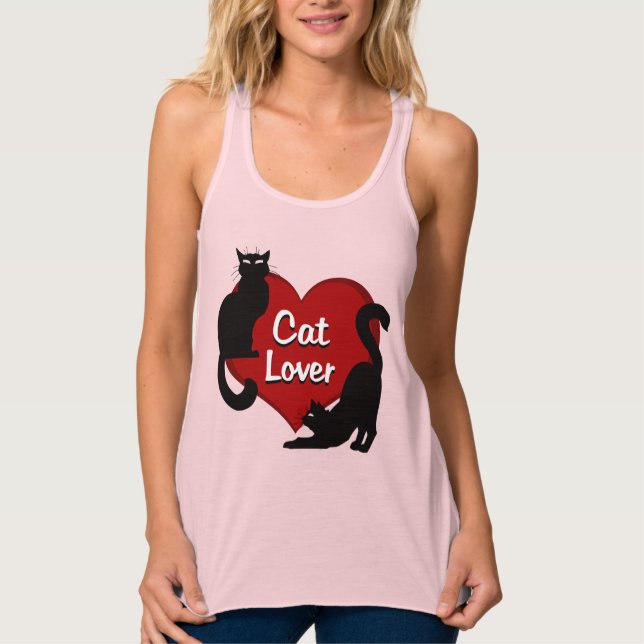 Gato de Camisetas de gato femenino tira el dedo de (Anverso)