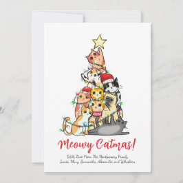 Gato de Catmas Lindo y Meow Navidad