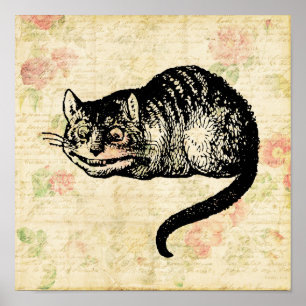 Gato de Cheshire Alicia en el Ilustracion de arte 