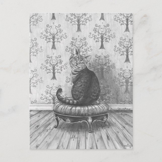 Gato de Cheshire - postal (Anverso)