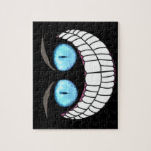 Gato de Cheshire - rompecabezas de los ojos azules
