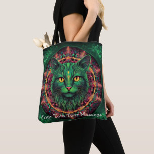 Gato de Guardianes cósmicos - Bolsa de Tote Neon G