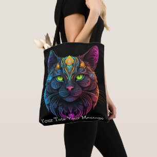 Gato de Guardianes cósmicos - Bolsa de Tote Neon G