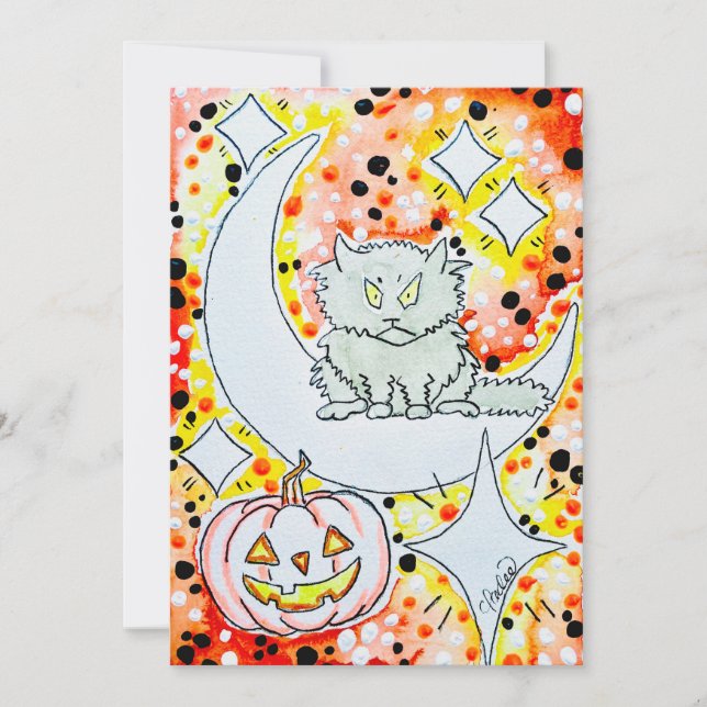 Gato de Halloween (Anverso)