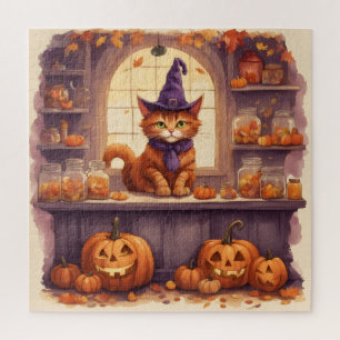 gato de halloween #3 rompecabezas