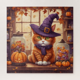 gato de halloween #4 rompecabezas