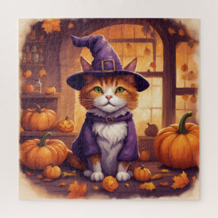 gato de halloween #8 rompecabezas