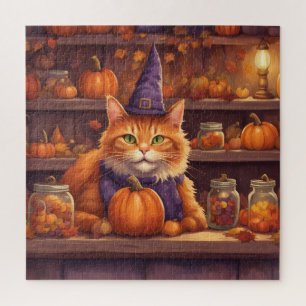 gato de halloween #9 rompecabezas