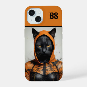 Gato de Halloween lindo y espeluznante disfrazado