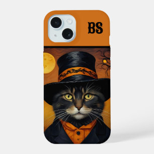 Gato de Halloween lindo y espeluznante disfrazado