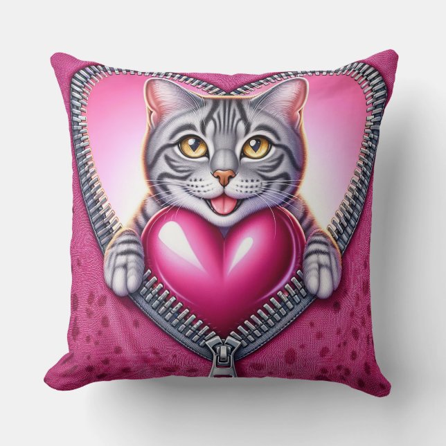 Gato de la colección de almohadas de gato con cora (Anverso)
