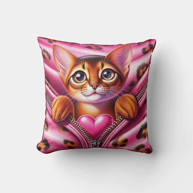 Gato de la colección de almohadas de gato con cora (Anverso)