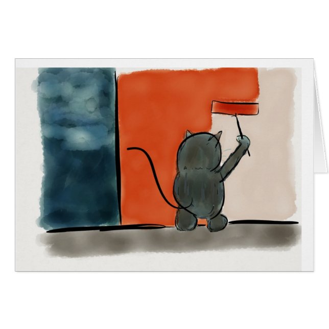 Gato de la pintura (Anverso (Horizontal))