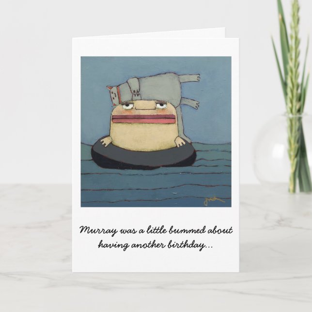 Gato de la tarjeta de cumpleaños (Anverso)