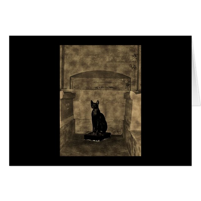 Gato de la tumba de la foto antigua (Anverso (Horizontal))