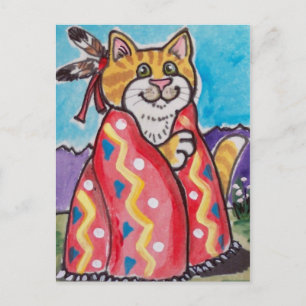 Gato de manta india - postal sudoeste - lindo!